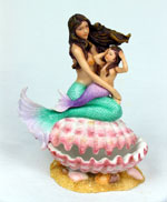 Mother & Baby Mermaids Trinket Box