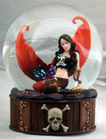 Pirate's Life for Me Mermaid Waterglobe