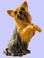 Yorkie Jeweled Box