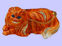 Persian Cat Jeweled Box