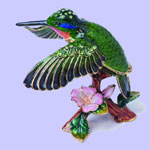 Hummingbird Jeweled Box