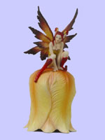 Amy Brown Little Red Michief Fairy Bell