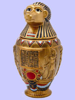 Ceramic Canopic  Jar Hapi
