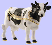 Cow Jeweled Box