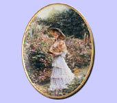Romantic Gardens Plate - Sandra Kuck