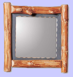 Small Peeled Pine Mirror