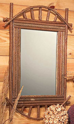 Curved Stick Frame Mirror