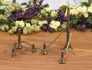 Antique Gold Tri-Post Stands