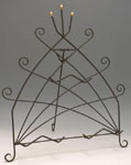 Three-Plate Wrought Iron Stand