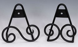 Plate Rails & Plate Racks,  Plate Hanger:  Wrought Iron Easel Stand holder or Hanger for Mini Plates