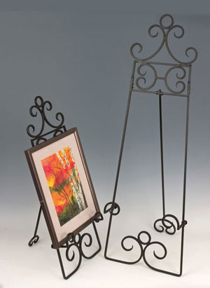 Large Wrought Iron Easels
