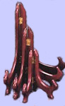 Plate Stands:  Rosewood Plate Stand