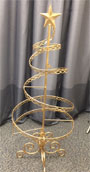 Gold Spiral Wire Ornament Tree