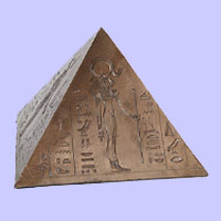 Egyptian Pyramid Bronze Creamation Urns For Ashes