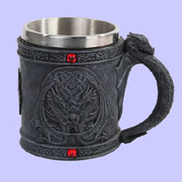 Stainless Steel Medieval Dragon Mug