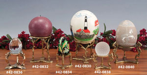 Large Brass Egg Stands