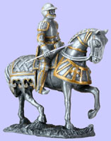 Medieval  Knight on Horse Statue
