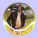 John Wayne  Plate - Symbols of America's Fighter Pilots