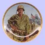 John Wayne Plate - Symbols of America's Fighting Forces - Tanenbaum