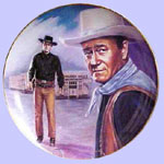 John Wayne Plate - Showdown at Laredo - Susie Morton