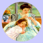 Mother's Day - Young Mother Sewing - Mary Cassatt