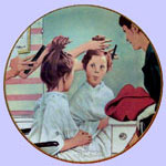 A New Look  -  Norman Rockwell Plate