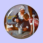 Norman Rockwell Mother's Day Plates
