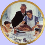 Freedom From Want  -  Norman Rockwell Plate
