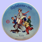 Santa's Helper  -  Norman Rockwell Plate