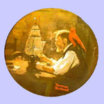 Ship Builder  -  Norman Rockwell Plate