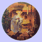 Somebody's Up There  -  Norman Rockwell Plate