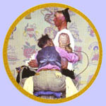 The Tatoo Artist  -  Norman Rockwell Plate