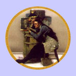 The Law Student  -  Norman Rockwell Plate