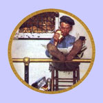 The Zookeeper  -  Norman Rockwell Plate