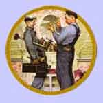 The Plumbers  -  Norman Rockwell Plate