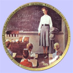 The Teacher  -  Norman Rockwell Plate