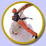 Uncle Sam Takes Wing  -  Norman Rockwell Plate