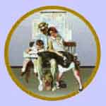 Weary Travelers  -  Norman Rockwell Plate