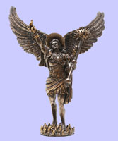 Saint Uriel The Archangel Fused Bronze Figurine