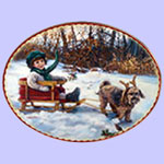 Winter Wonderland -  Sandra Kuck Christmas Plates - Magic of Friendship