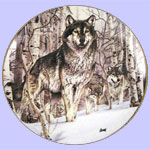 Year of The Wolf Mini Plate Set - Al Agnew