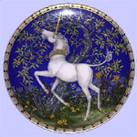 Hutschenreuther - Unicorns In A Dreamer's Garden - Charlotte & William Hallett