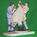 The First Haircut - Norman Rockwell Figurine - Dave Grossman