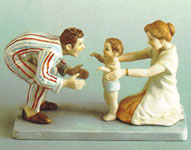 Baby's First Step Figurine - Norman Rockwell - Dave Grossman Designs