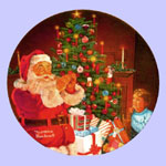 Santa's Secret - Norman Rockwell Christmas 1982 - Royal Manor - Collection of Legendary Art