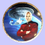Captain Picard & Enterprise 1701D   Plate- Keith Birdsong