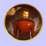 Commander William Riker  Plate - Keith Birdsong