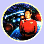 Captain Sulu & USS Excelsior   Plate- Keith Birdsong