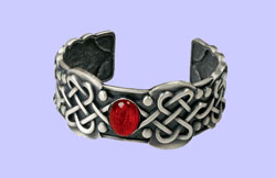 Celtic Ruby Bracelet Costume Jewelry