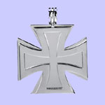 Twin Iron Cross Pendant Costume Jewelry